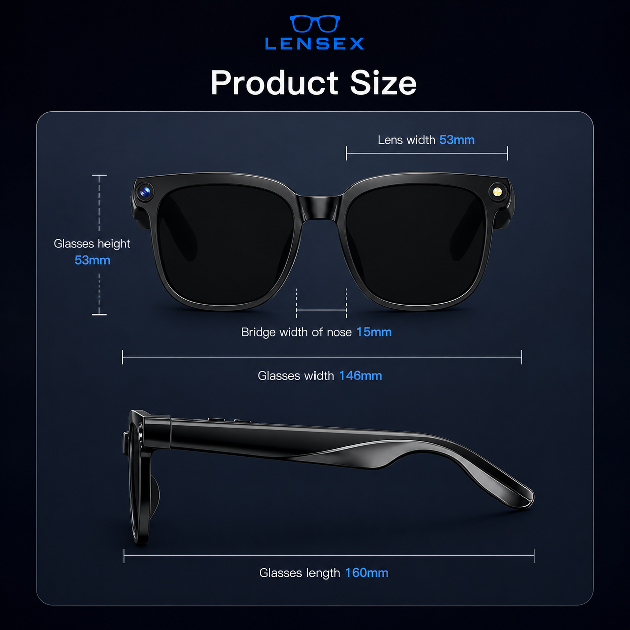 Lensex Nova AI Smart Glasses